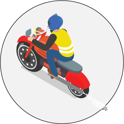 Motorcyclist icon
